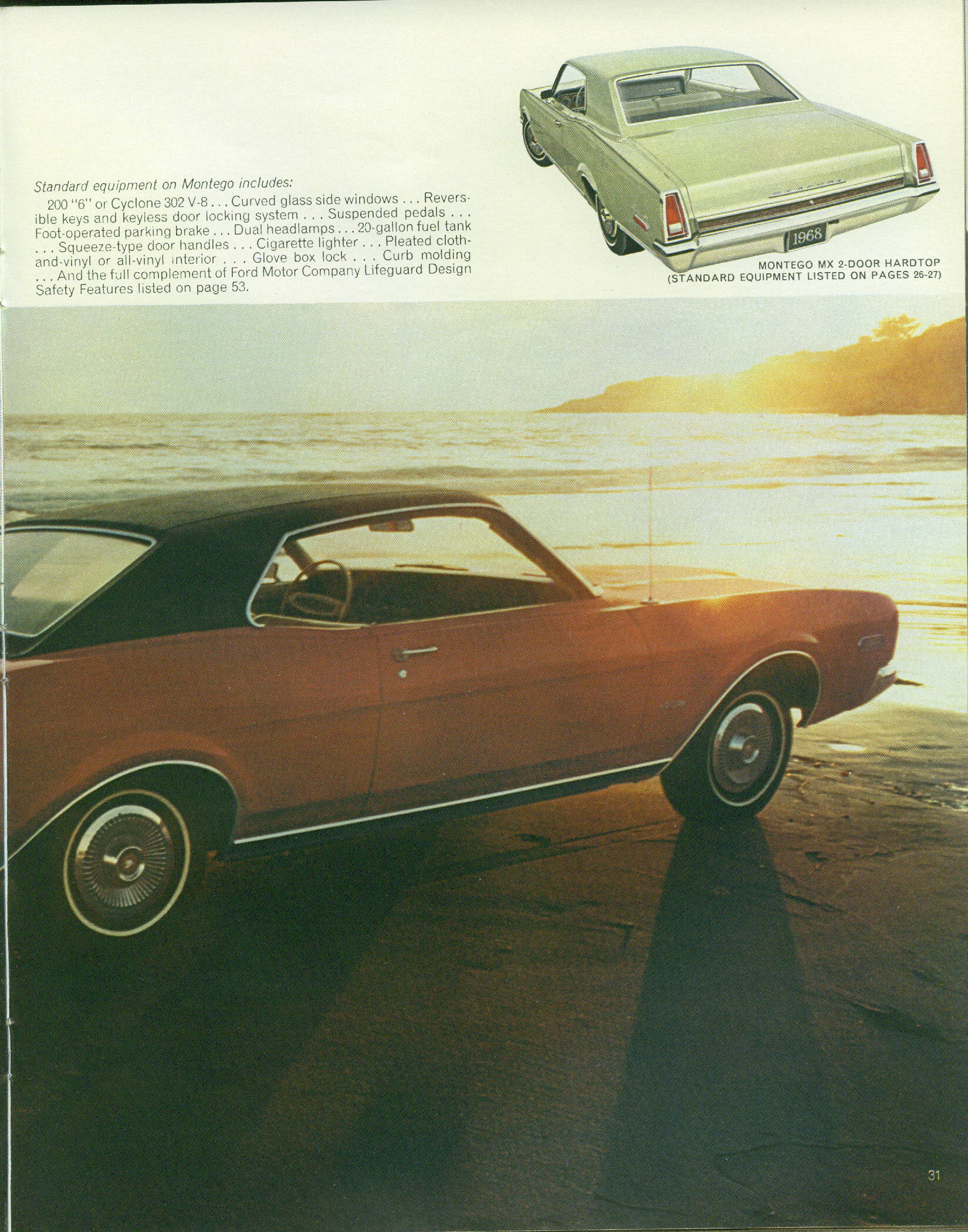 1968 Mercury Brochure Page 2